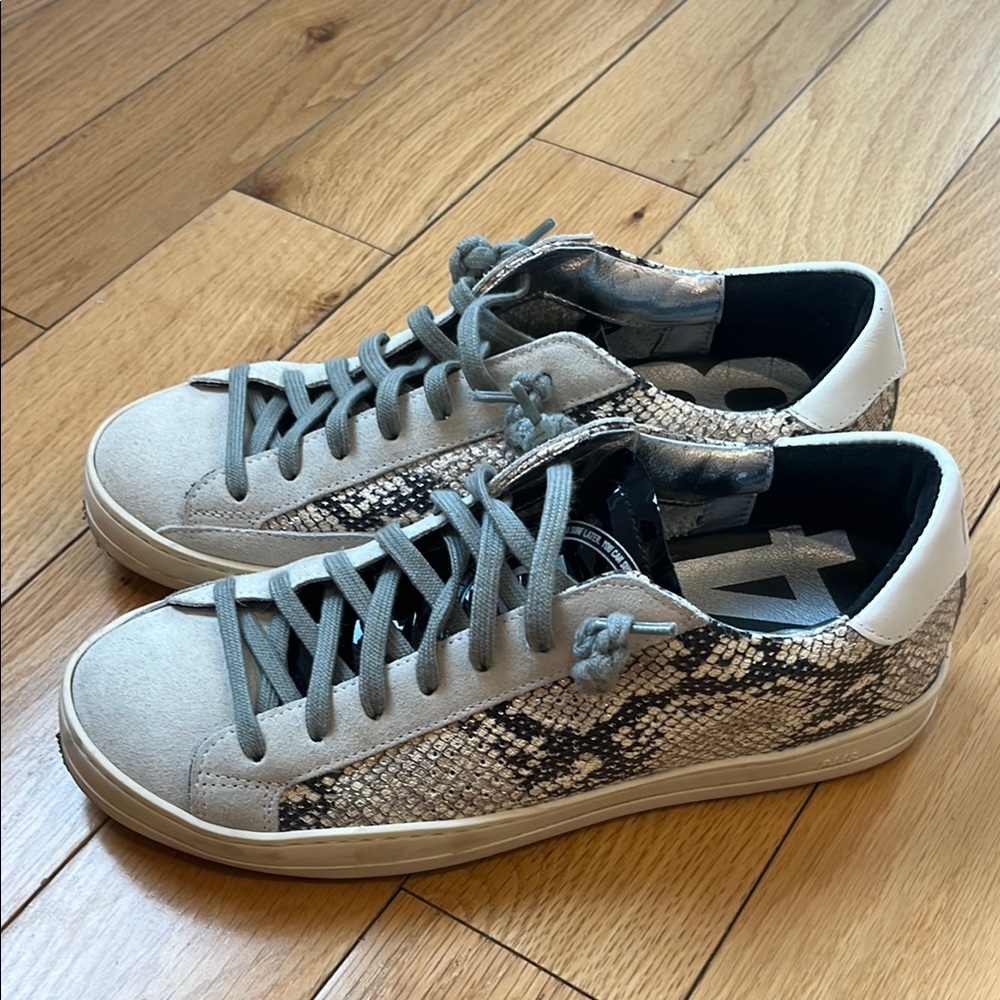 P448 Snake Print Sneakers